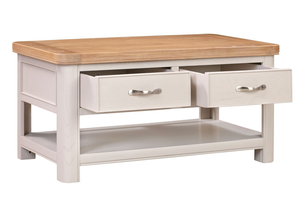 84-06 Chatsworth Painted Coffee Table with Drawers