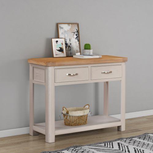 84-13 Chatsworth Painted 2 Drawer Console
