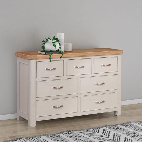 84-21 Chatsworth Painted 3 Over 4 Chest of Drawers